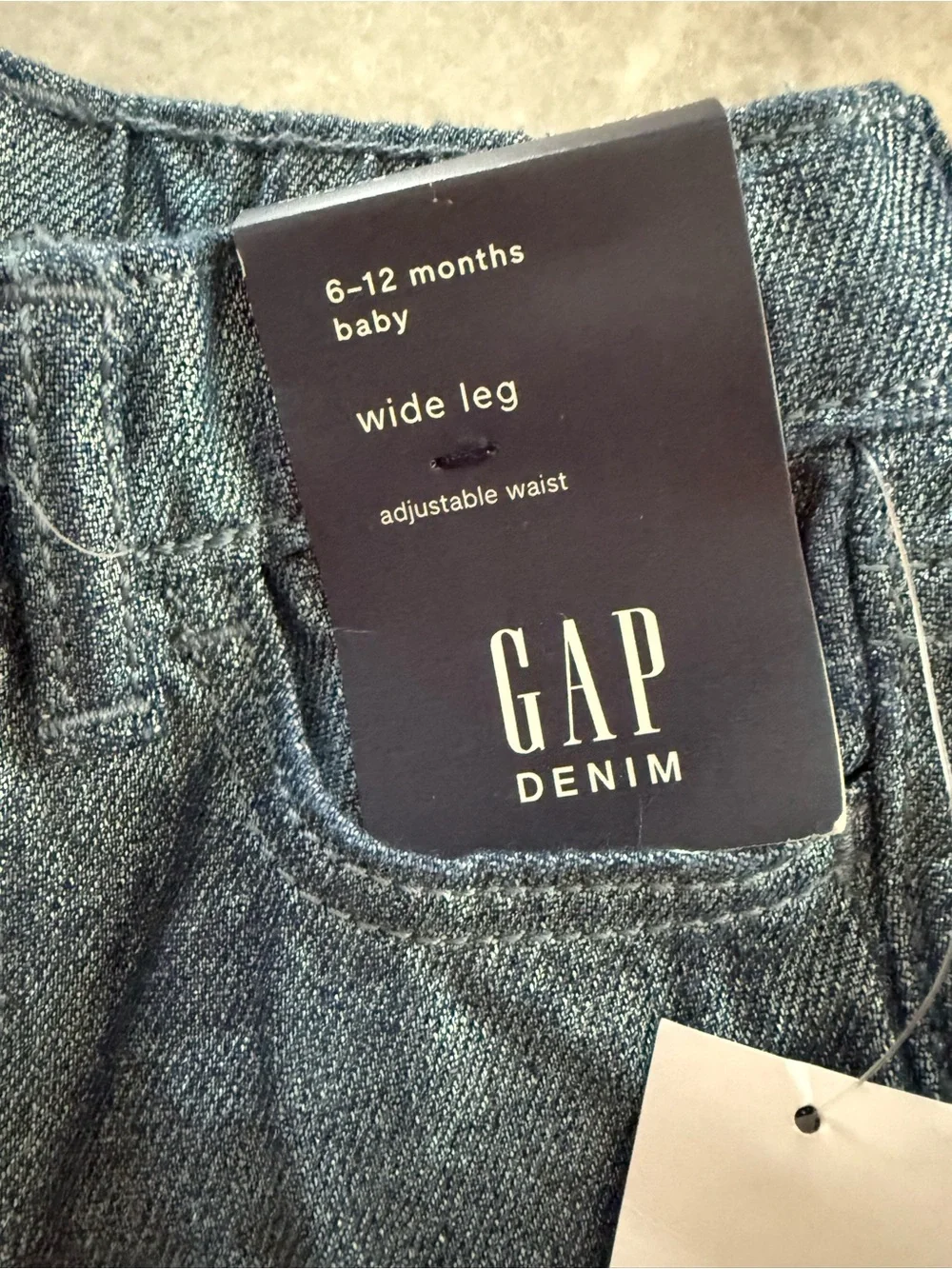 Baby GAP Girls flare leg Shimmer denim jeans size 6-12months Cotton NWT